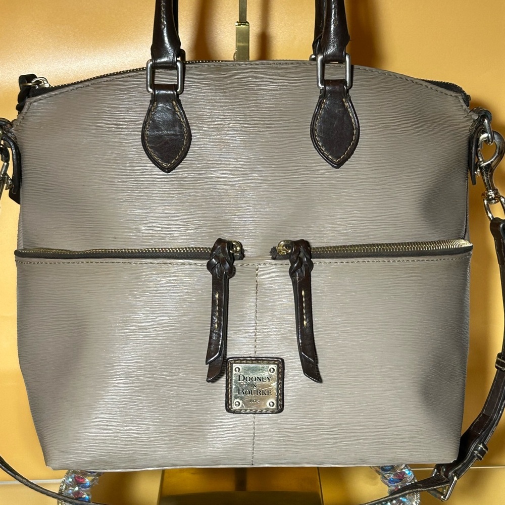 Rehab Dooney & Bourke Tan Leather Tote Bag 16” x 11” x 5”